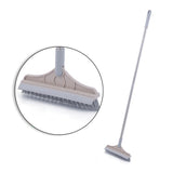 Floor Gap Cleaning Bristles Brush V-broom with Rubber Wiper - Minihomy