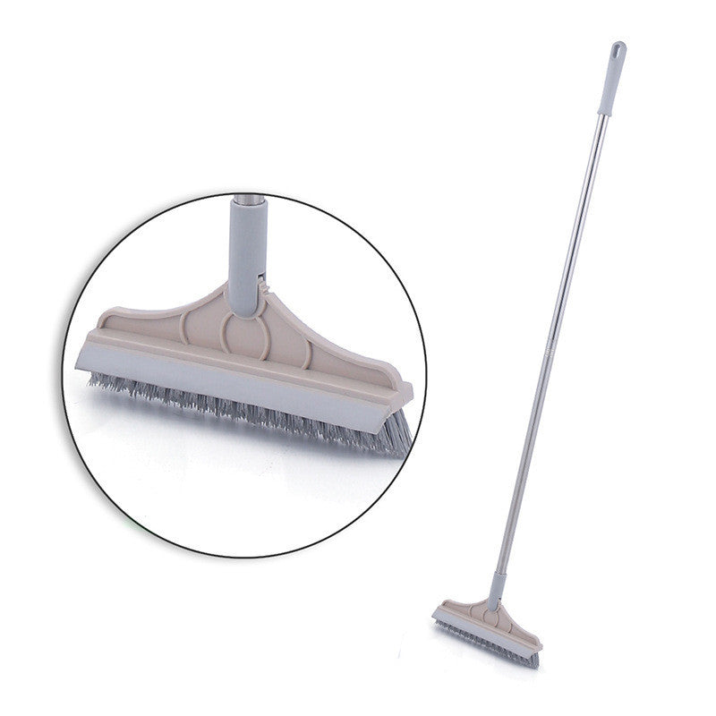 Floor Gap Cleaning Bristles Brush V-broom with Rubber Wiper - Minihomy