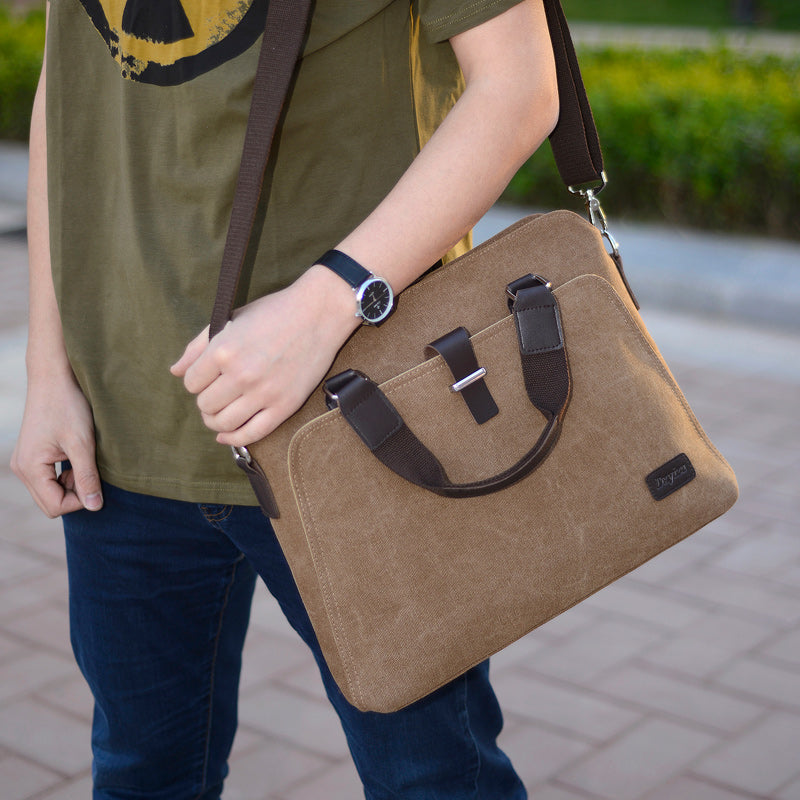 Tote Bag Men's Simple Canvas Briefcase