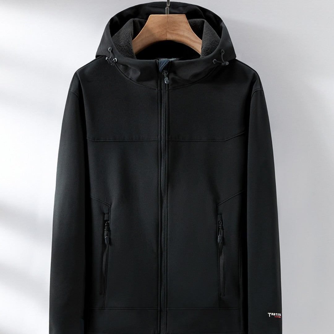 Soft Shell Fleece-lined Single-layer Coat