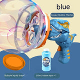 Dinosaur Bubble Machine Toy for Kids - Handheld Bubble Gun with Fan