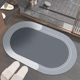 Modern Simple Soft Diatom Ooze Floor Mat Bathroom Absorbent Easy-to-dry Foot Mat