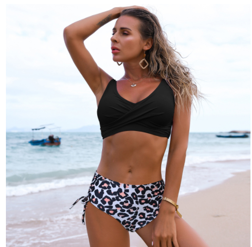 Twist Bikini Women High Waist Swimsuit Summer Beach Clothes