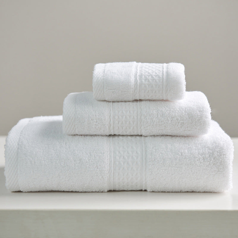 Minimalist Style Square Towel Set Pure Cotton