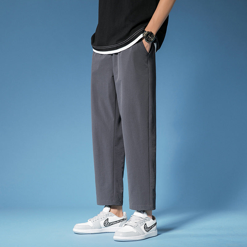 Mens Casual Solid Color Pants