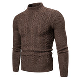 Men's Twisted Long-Sleeved Sweater - Casual Sports Sweater