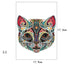 Flower Face Cat Irregular Wooden Puzzle - Nature-Themed Fun for All Ages - Minihomy