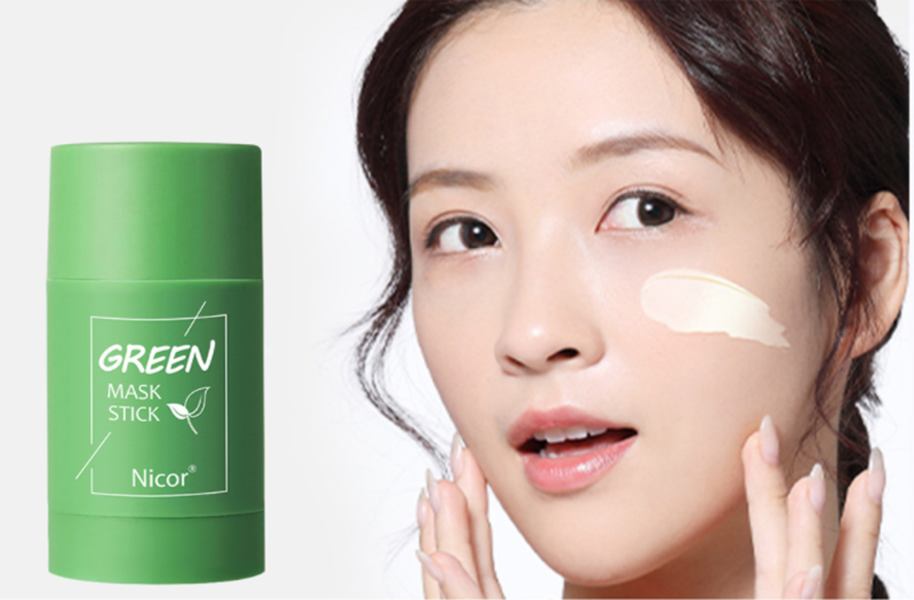 Cleansing Green Tea Mask Clay Stick - Oil Control, Anti-Acne, Whitening Seaweed Mask - Skin Care - Minihomy