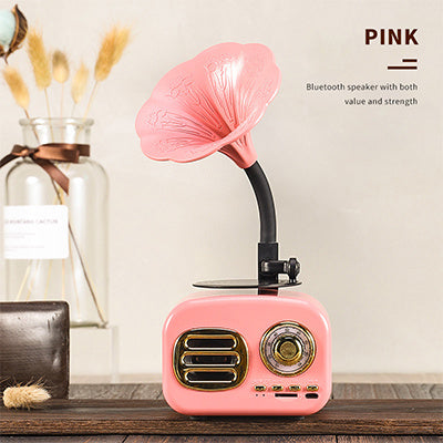 Vintage Bluetooth Speaker Phonograph - Retro Style with Modern Connectivity