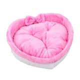 Heart Shape Soft Cozy Cat Pet Bed For Large Small Puppy Dog Cute Warm Cushion