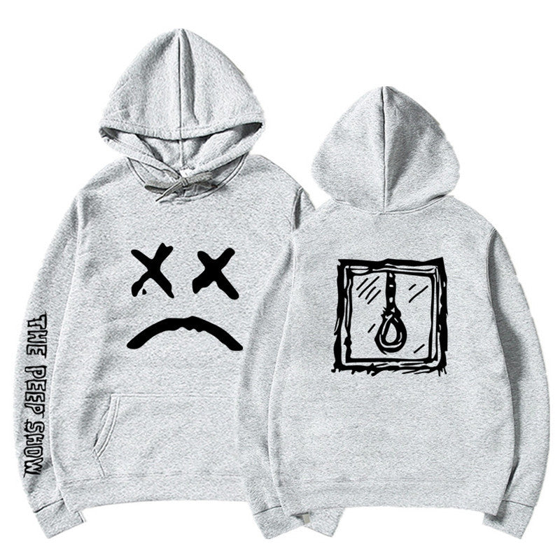 Happy Smiling Face Print Men Women Pullover Hoodies - Minihomy