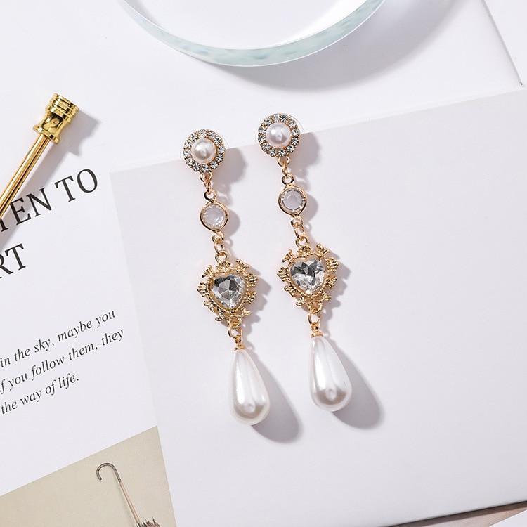 Korean Gold Pearl Drop