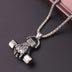 Gym dumbbell necklace - Minihomy