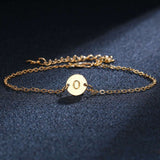 Adjustable Gold Color Alloy Letter Bracelets Bangles For Men Women Charm Bracelet - Minihomy