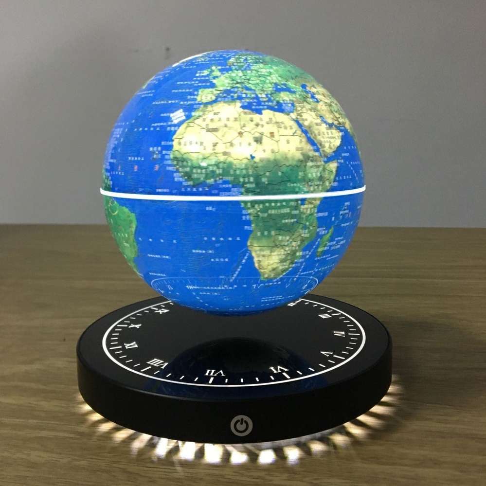 Magnetic levitation globe luminous clock base - Minihomy