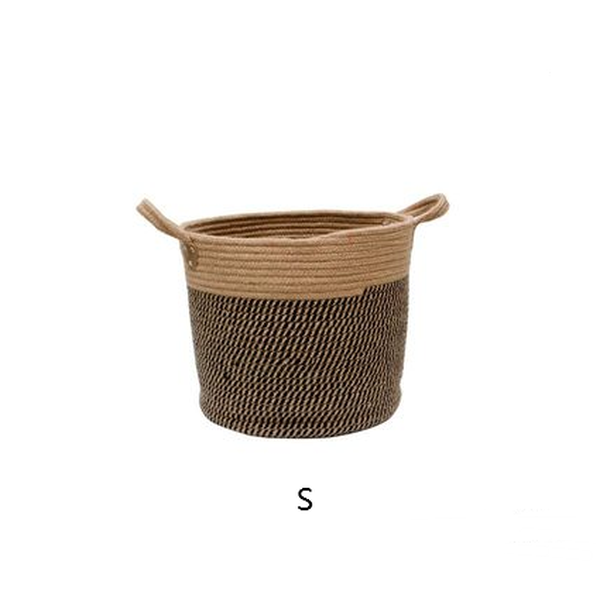 Cotton Linen Storage Laundry Basket - Minihomy