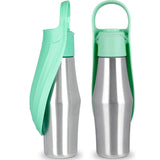 Portable Pet Dog Water Bottle with Soft Silicone Leaf Design - Minihomy