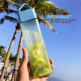 Simple plastic cup portable water bottle