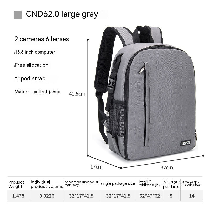 Casual DSLR Camera Bag Solid Color Nylon Camera Bag - Minihomy