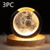 Moon & Planets Crystal Ball Night Light Projector - Creative Gift - Minihomy