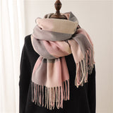 Men's and Women's Thickened Warm Plaid Scarves - Minihomy