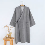 Cotton Bathrobe Japanese Style Kimono home wear - Minihomy