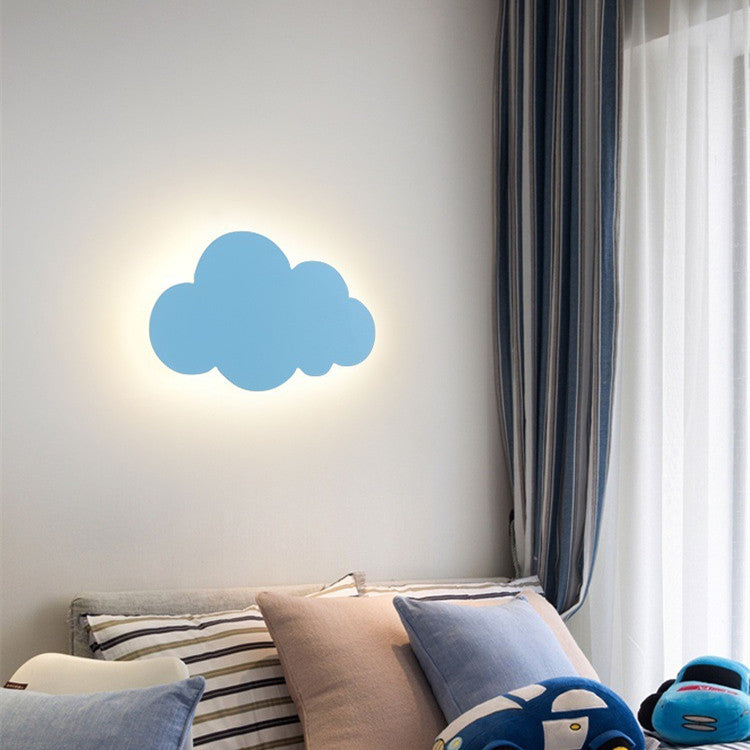 Simple Cloud Wall Lamp: Children's Colorful Cartoon LED Light