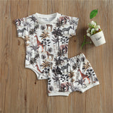 Kids Summer Baby Boy Shirt Shorts Clothes