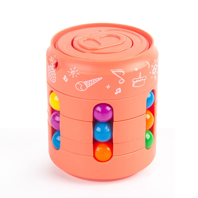 Can Cube Top Magic Colorful Beans Finger Spinning Stress Relief Toy - Minihomy