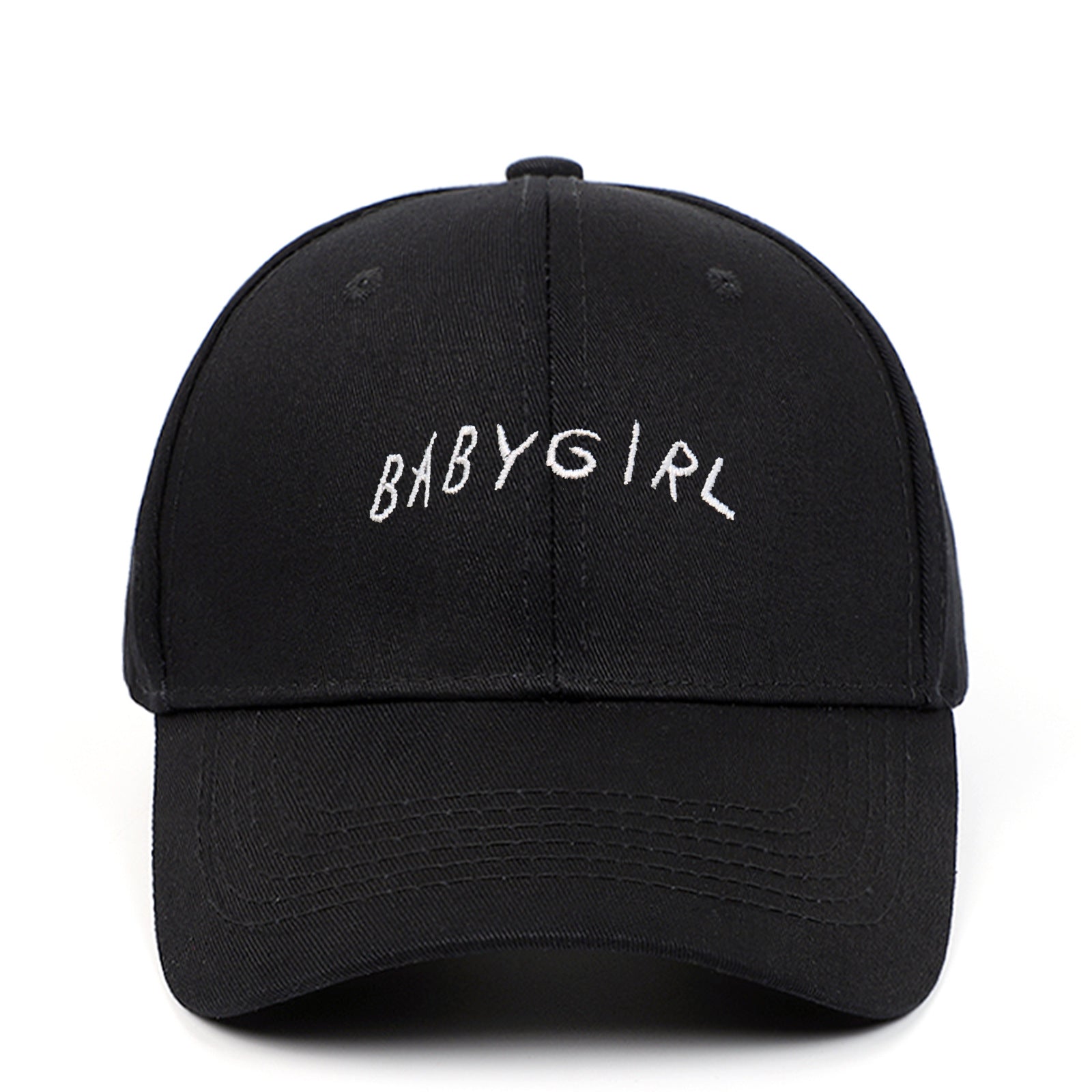 BABYGIRL Letter Embroidered Baseball Cap Outdoor Sports Sun Visor