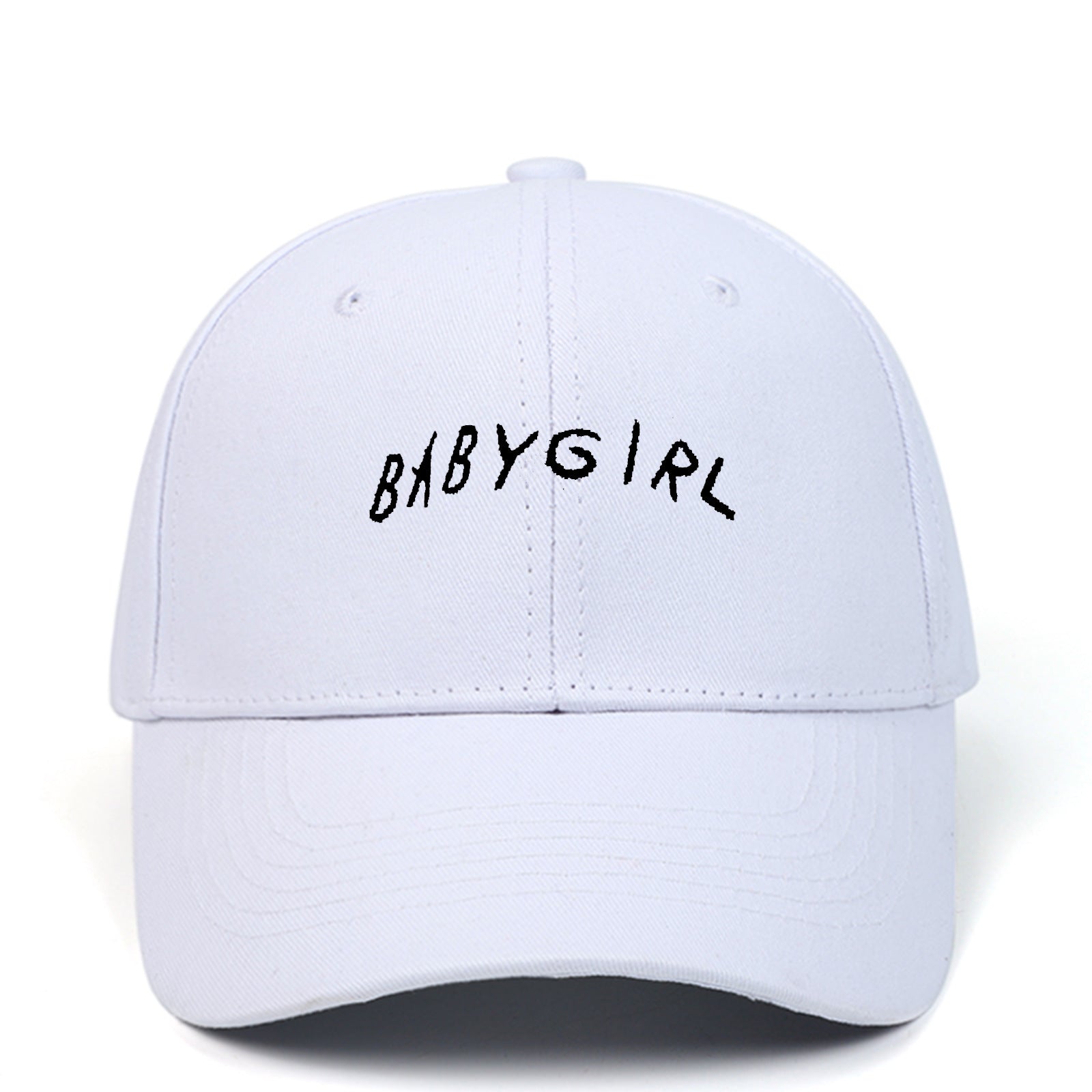 BABYGIRL Letter Embroidered Baseball Cap Outdoor Sports Sun Visor