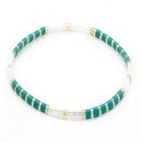 Stretch Bracelets Women Accessories: Handwoven Miyuki Tila Beads