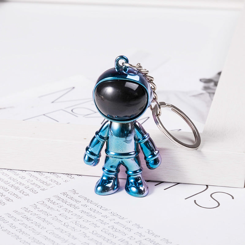 Hip Hop Fashion Cross Spaceman Necklace Keychain