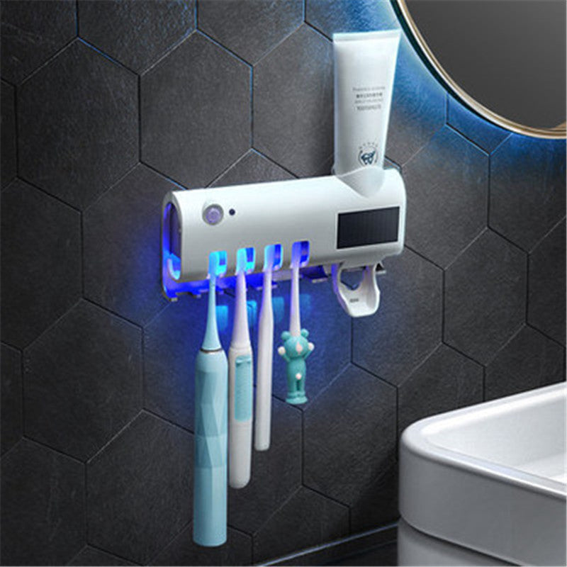 Elevate Your Bathroom Routine with the Multifunctional Sterilizing Toothbrush Holder