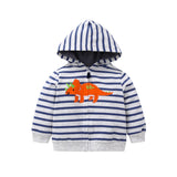 Little Baby Infant Dinosaur Cartoon Hooded Kids Cute Boys Outwear Sweatshirt