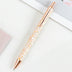 Ins Metal Pen Pu Bag Diamond Pen Sequin Press Pen Customized Multi-Color Press Ballpoint Pen - Minihomy