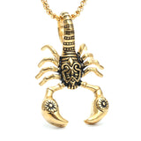 Scorpion Pendant Necklace 316L Stainless Steel Men Chain Necklace Jewelry