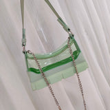 Underarm Bag Jelly Sole Bag Transparent Chain One-shoulder Portable