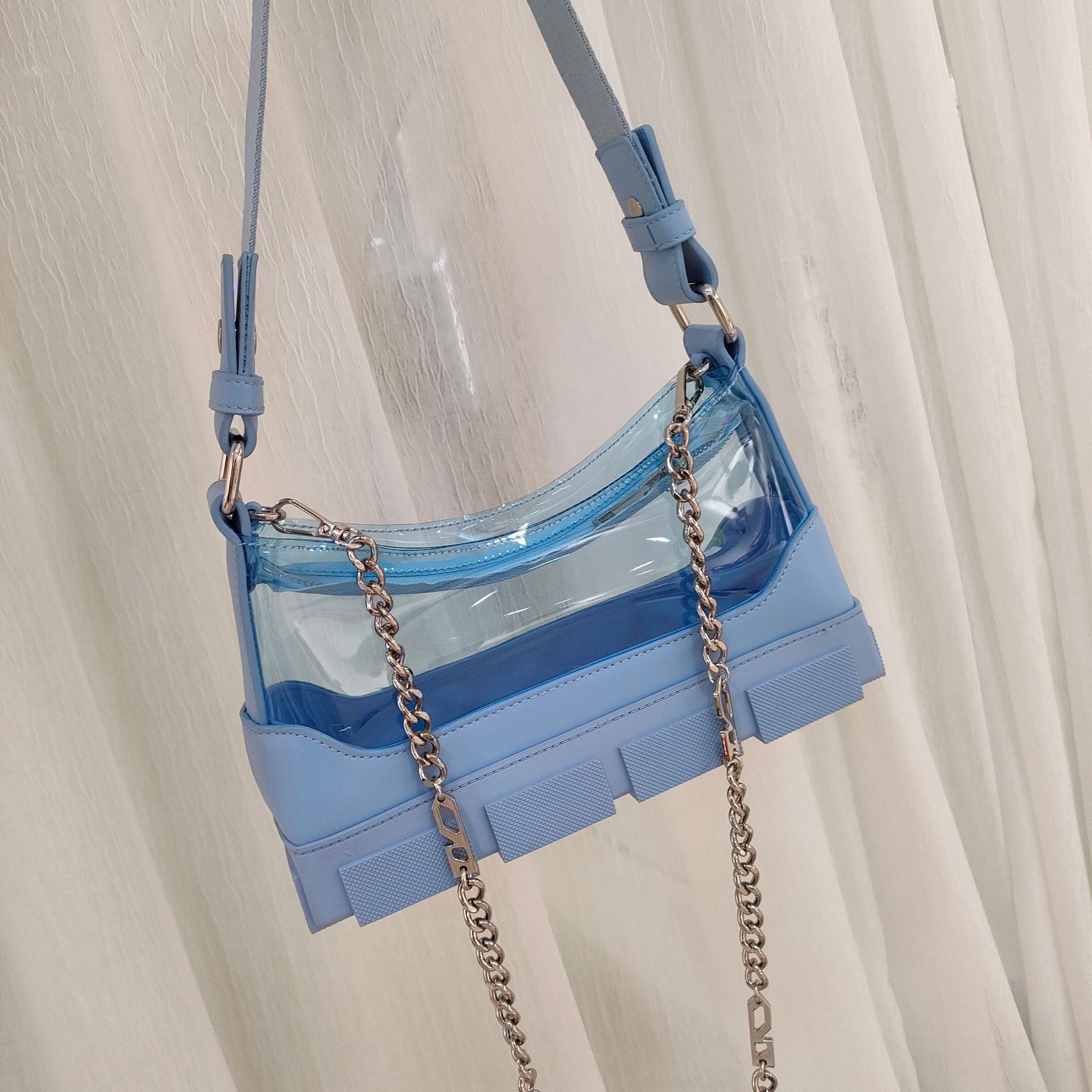 Underarm Bag Jelly Sole Bag Transparent Chain One-shoulder Portable