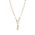 Letter Necklace Real Gold Plated Trend Hip Hop Necklace - Minihomy