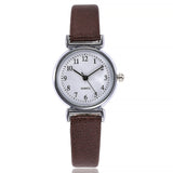 Classic Women's Casual Quartz Leather Band Strap Watch Round Analog Clock Wrist Watches - Minihomy