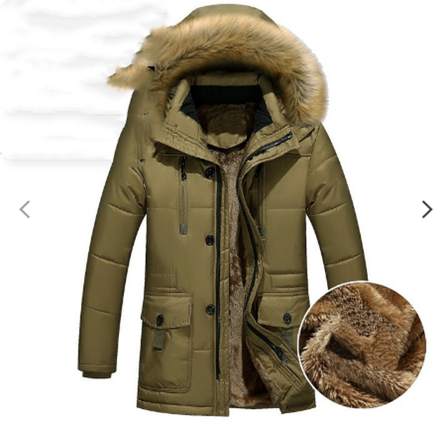 Down Parka Men Winter Jacket Hooded Down Coat - Minihomy