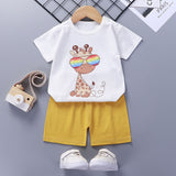 Children's Short-Sleeved Suit - Cotton Baby Summer Clothes