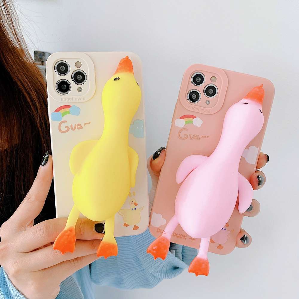 Cartoon All-Inclusive Mobile Phone Case with Straight Side - Compatible with Apple Devices - Minihomy