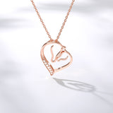 Classic Love Heart Pendant Women's Heart Necklace - Minihomy