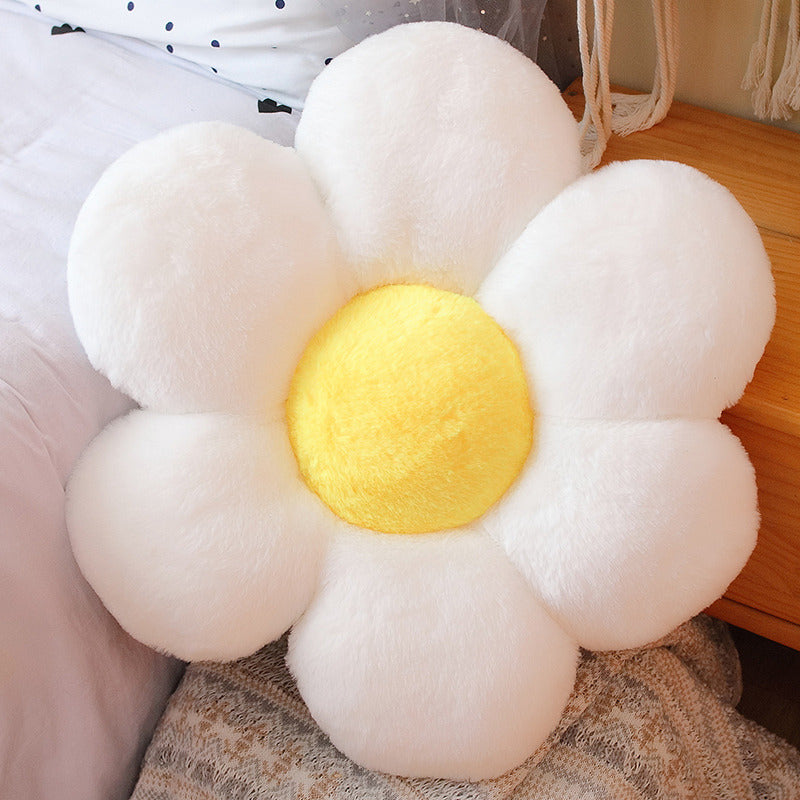 Color Flower Pillow Sun Flower Plush Cushion