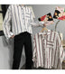 Loose striped shirt men - Minihomy