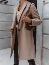 Winter wool slim coat