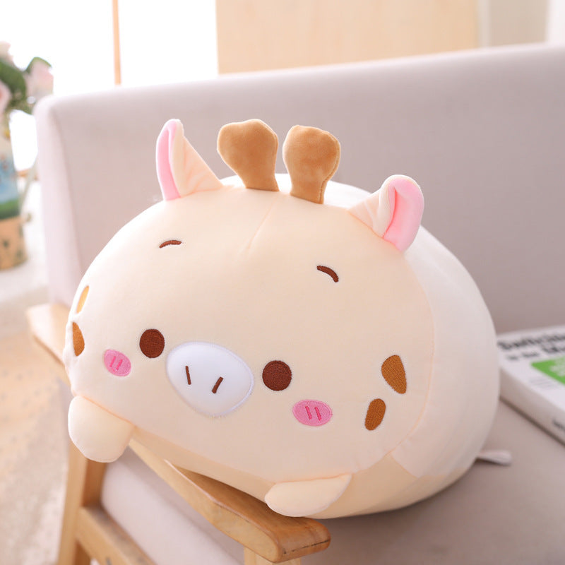 Cartoon animal bed plush pillow - Minihomy