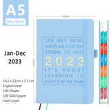 English Agenda Book: Weekly Planner, Daily Log, Meeting Notes, To Do List, Productivity Organizer - Minihomy